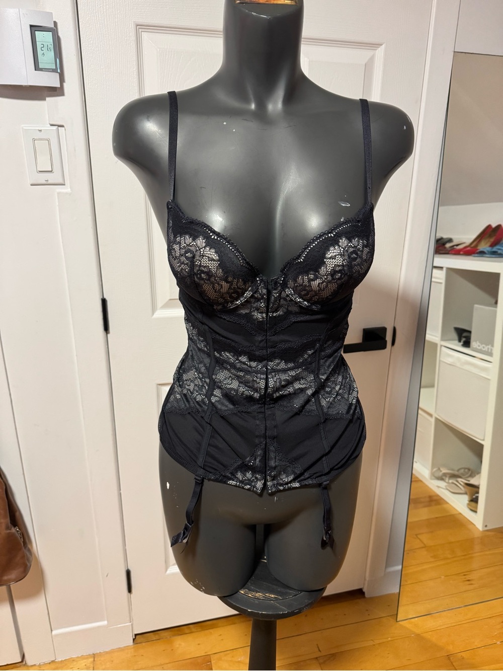 Black Lace Bustier Corset